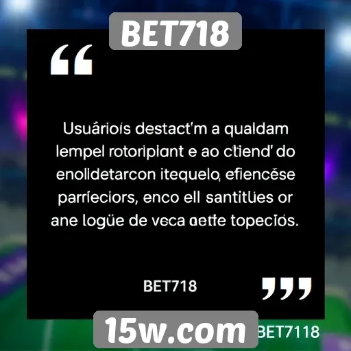 Usuários elogiam suporte ao cliente do BET718